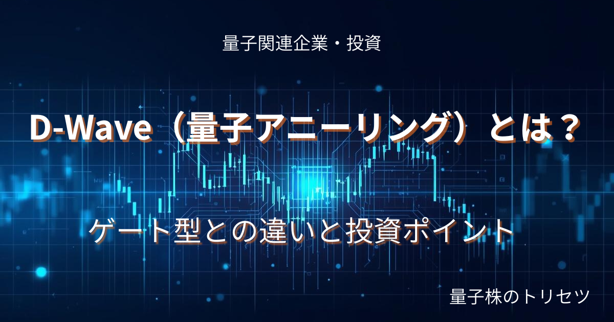 D-Wave量子アニーリング投資ポイント解説のアイキャッチ画像