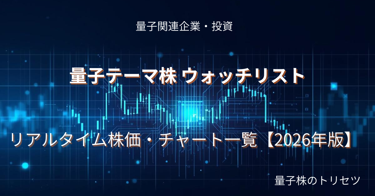 量子テーマ株 ウォッチリストのアイキャッチ画像